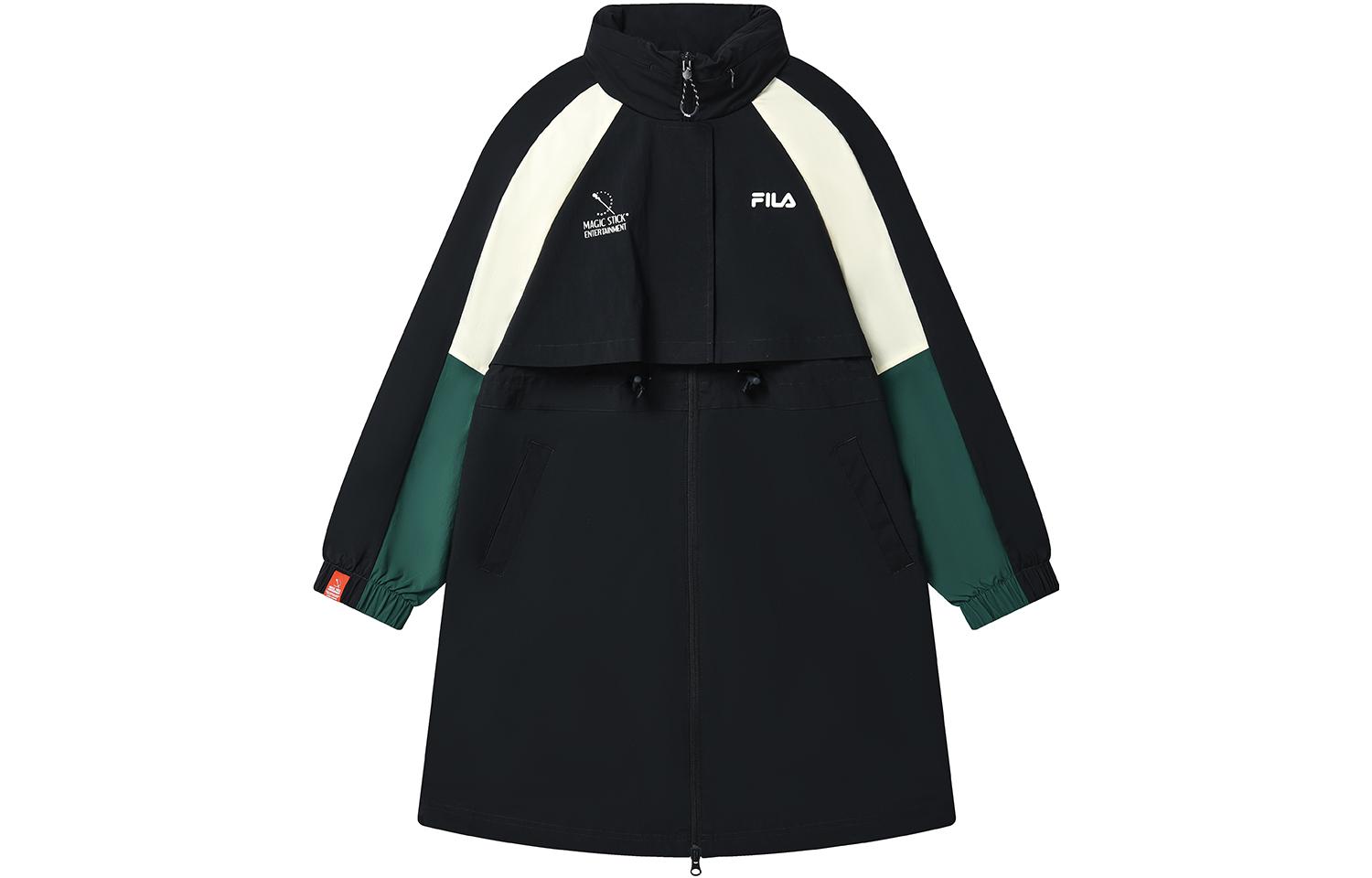 (Women) FILA ORIGINALE Loose Fit Mid-Length Hoodie Jacket in Legendary Blue F11W319701F-NV
