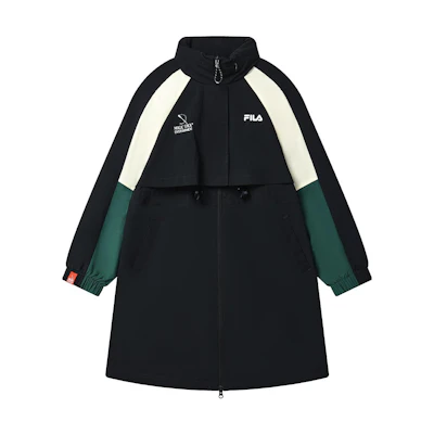 (Women) FILA ORIGINALE Loose Fit Mid-Length Hoodie Jacket in Legendary Blue F11W319701F-NV