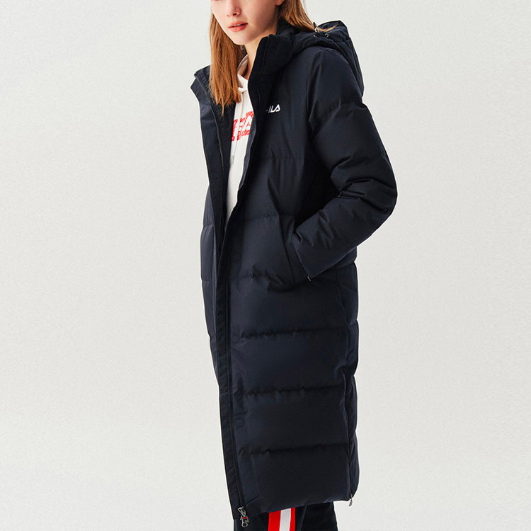 Lookbook (W) FILA Originale中长款防风羽绒外套 蓝色 F11W048956FNV