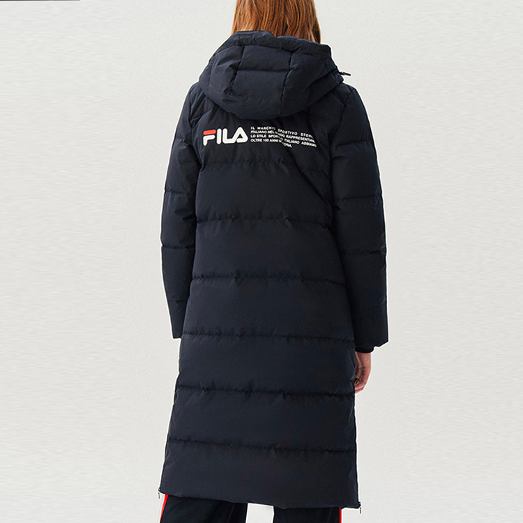Shop (W) FILA Originale中长款防风羽绒外套 蓝色 F11W048956FNV