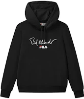 (Women) FILA Oversized Black Letter Print Pullover Hoodie F11W118232F-BK (Women) FILA Oversized Black Letter Print Pullover Hoodie F11W118232F-BK