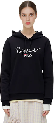 (W) Sudadera con Capucha FILA Oversize Negra con Letras Grandes. F11W118232F-BK Purchase (W) Sudadera con Capucha FILA Oversize Negra con Letras Grandes. F11W118232F-BK