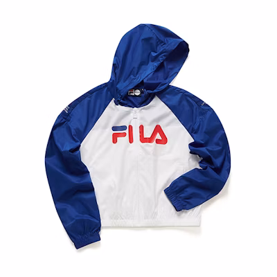 (Women) FILA Oversized Hooded Woven Jacket in Dark Blue T11W022502F-BU