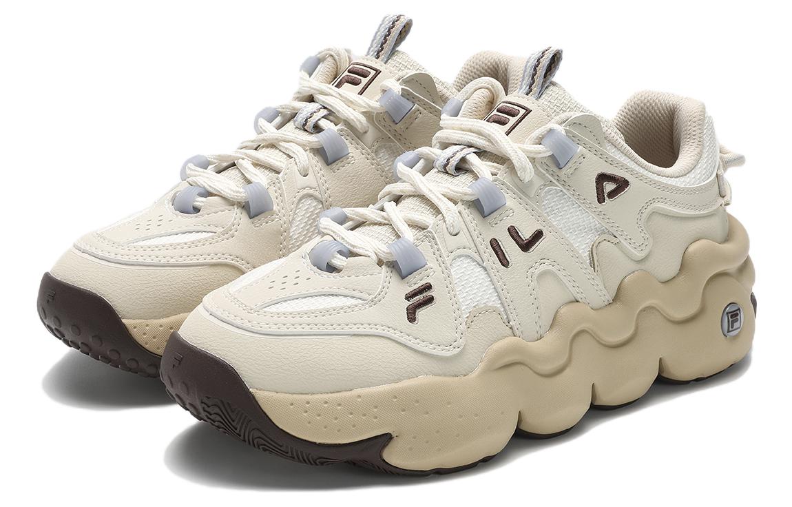 Shop FILA斐樂 Panini 舒適百搭 減震輕便通風 低筒 跑步鞋 女款 白色