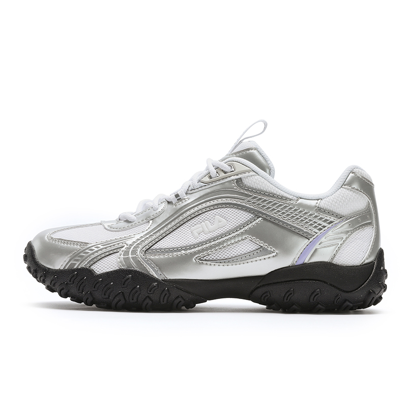(Women) FILA Pebble Liquid Silver Casual Sneakers Silver Grey/White F12W432106FSW