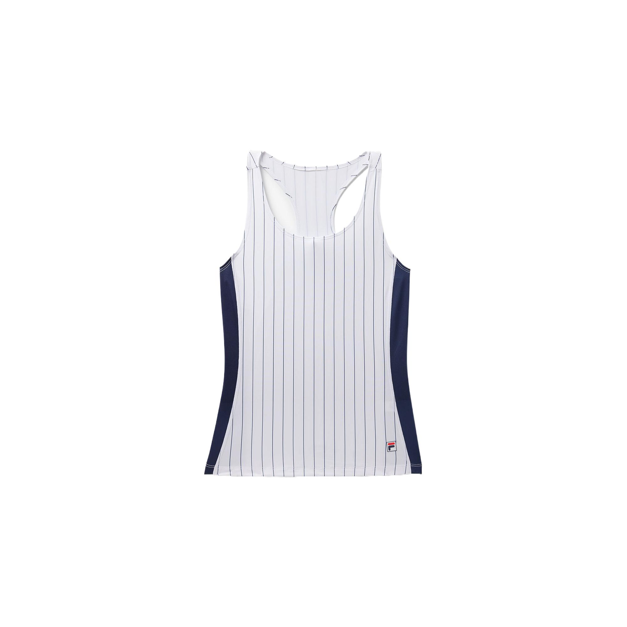 (Women) FILA Performance Iconic Racerback Tennis Tank Top - White Classic Style TW431112-147