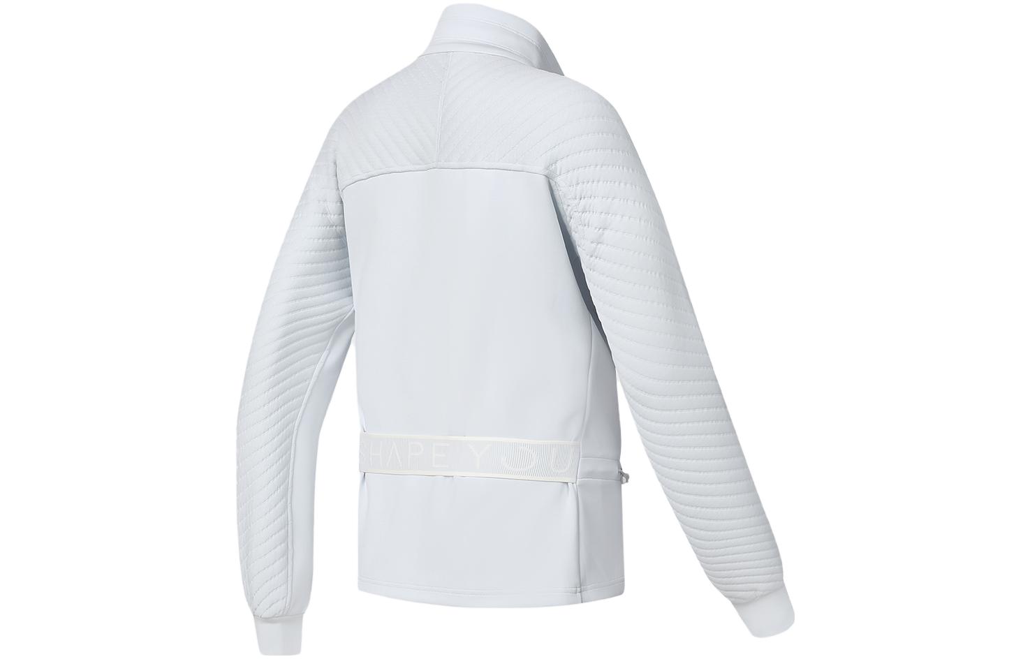 (Women) FILA Plain Stand Collar Knitted Fitness Jacket - Ash Blue A11W411508F-LB 圖 3