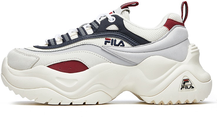 (Women) FILA Pose Ray Flatform Chunky Shoes 'White Navy Red' T12W014201FSV Buy (Women) FILA Pose Ray Flatform Chunky Shoes 'White Navy Red' T12W014201FSV