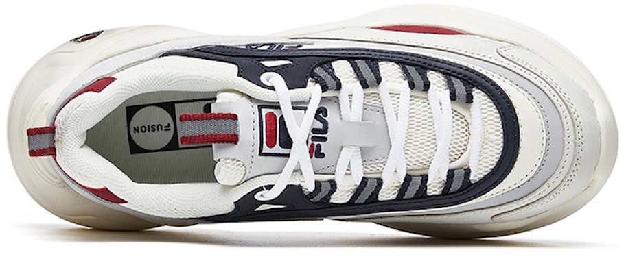 (W) FILA Pose Ray Flatform Chunky Shoes 'Putih Navy Merah' T12W014201FSV Order (W) FILA Pose Ray Flatform Chunky Shoes 'Putih Navy Merah' T12W014201FSV