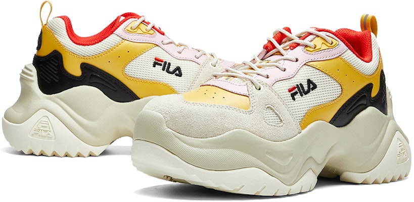 (Women) FILA Pose wedge trainer Yellow//black 'White' F12W014103FVM Lookbook (Women) FILA Pose wedge trainer Yellow//black 'White' F12W014103FVM