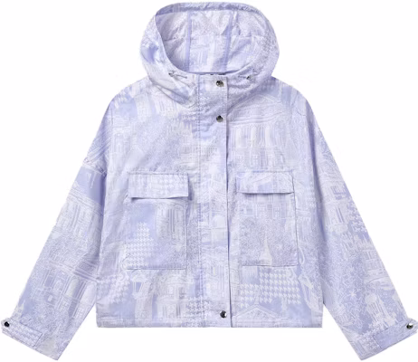 (W) FILA 印花宽松连帽休闲夹克 秋季复古风格 F11W338702FZA Order (W) FILA 印花宽松连帽休闲夹克 秋季复古风格 F11W338702FZA