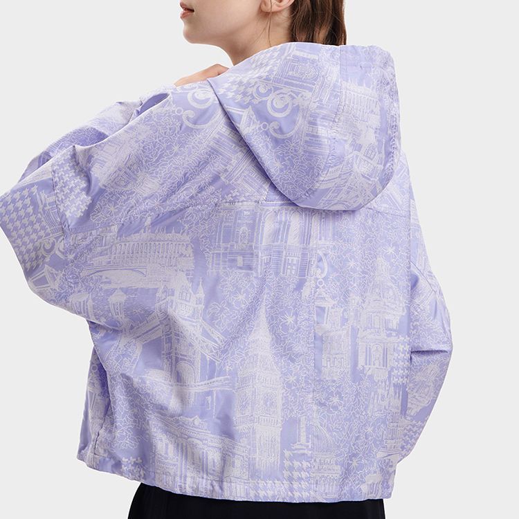 (Women) FILA Printed Loose-Fit Hooded Woven Casual Jacket Autumn Style Retro F11W338702FZA 圖 7