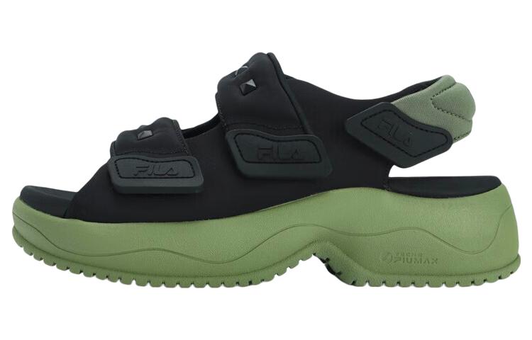 (Women) FILA Puff Sandals 'Black Green' F12W321401FBO