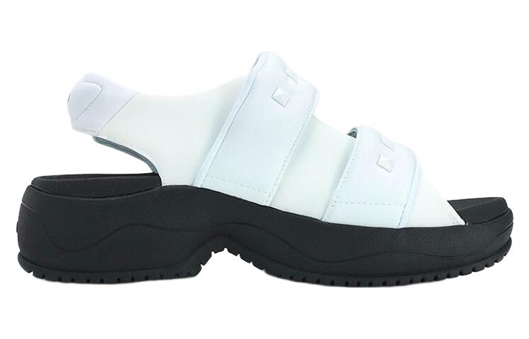 Order (W) FILA白黑色绒面凉鞋 F12W321401FWA