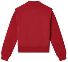 Lookbook (Women) FILA Pullover Sweatshirt Embroidered Logo - Hot Red F11W318204FRD