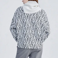 Purchase (Women) FILA Pullover Sweatshirt with Patchwork and All-Over Print Design F11W344203F-ZA