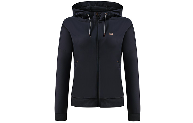 (Women) FILA Pure Color Logo Hooded Knit Jacket - Royal Blue A11W231504F-NV 圖 2