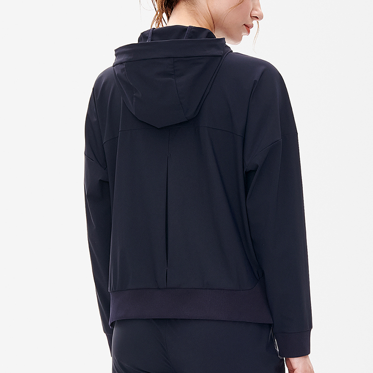 (Women) FILA Pure Color Logo Hooded Knit Jacket - Royal Blue A11W231504F-NV 圖 8