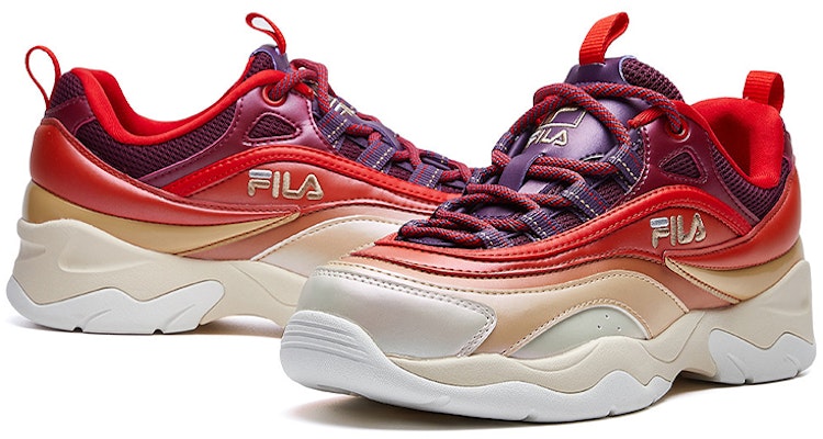 (W) FILA Ray 'Merah Coklat' F12W011106FCB Shop (W) FILA Ray 'Merah Coklat' F12W011106FCB