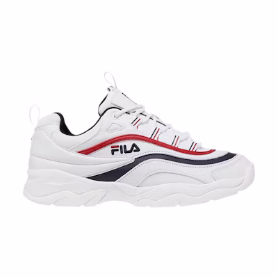 (W) FILA Ray Low 'White Navy Red'
