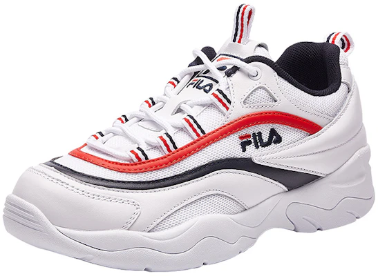 (Women) FILA Ray Low 'White Red' F12W921120FWR Lookbook (Women) FILA Ray Low 'White Red' F12W921120FWR