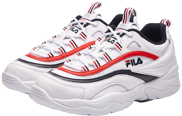 (Women) FILA Ray Low 'White Red' F12W921120FWR Shop (Women) FILA Ray Low 'White Red' F12W921120FWR
