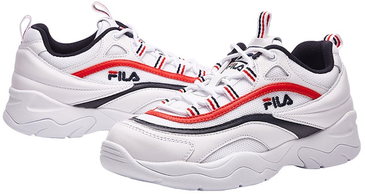 (W) FILA Ray Low 'Putih Merah' F12W921120FWR Shop (W) FILA Ray Low 'Putih Merah' F12W921120FWR