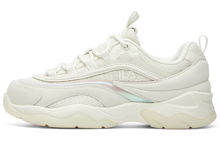 (Women) FILA Ray Retro Running Shoes White F52W041101FSW