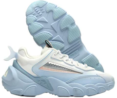 Order Fila 斐樂 藍眼淚 減震防滑耐磨 鯊魚低筒老爹鞋 女款 藍白