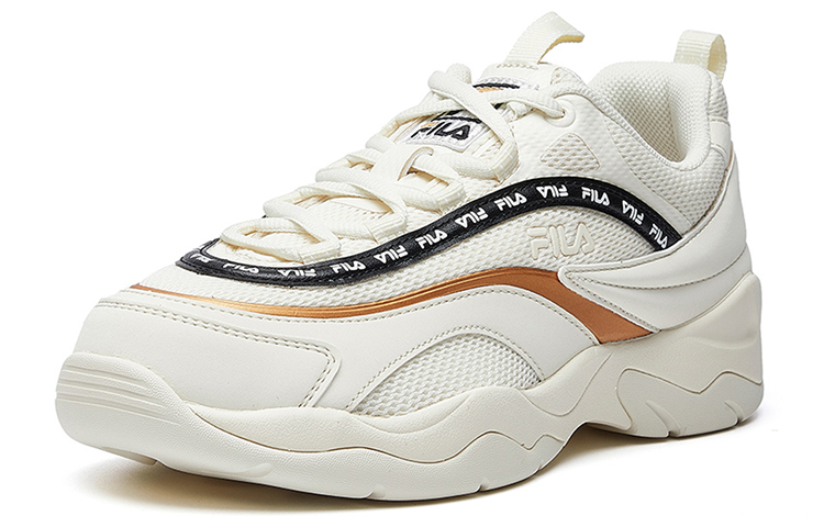 Order (W) FILA Ray VNTG Laufschuhe Weiß/Schwarz/Gold F62W031112FSW