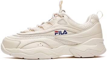 (Women) FILA Ray VNTG Running Shoes White T12W921110CSW (Women) FILA Ray VNTG Running Shoes White T12W921110CSW