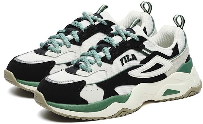 (Women) FILA Rayflide Athletic Shoes 'Black White Green' F12W242121FWB Lookbook (Women) FILA Rayflide Athletic Shoes 'Black White Green' F12W242121FWB