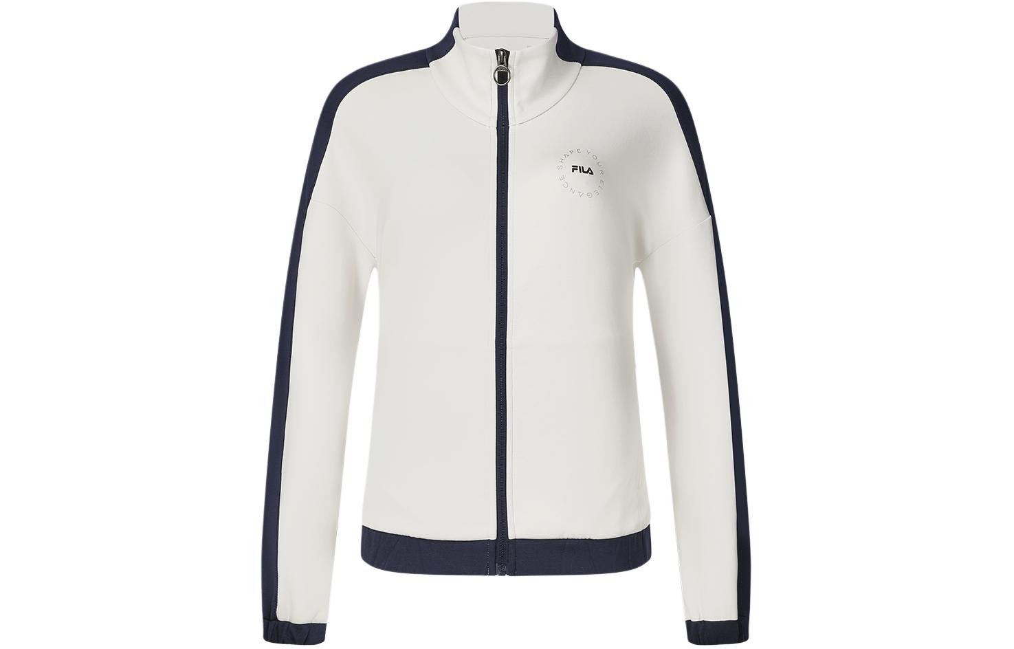 (Women) FILA Retro Colorblock Track Jacket in Pebble Gray A11W411501F-GY