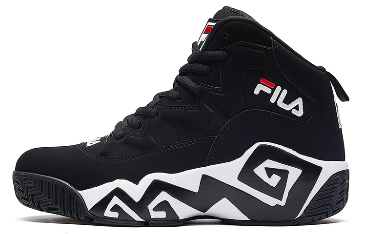 (Women) FILA Retro High-Top Basketball 'Black White' F52W841201FBK
