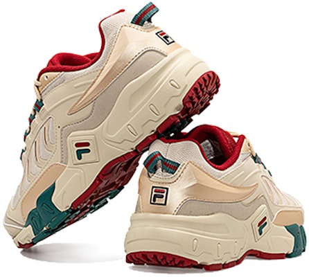 (W) FILAレトロランニングシューズ 金/赤/緑 T12W031109FAG Shop (W) FILAレトロランニングシューズ 金/赤/緑 T12W031109FAG