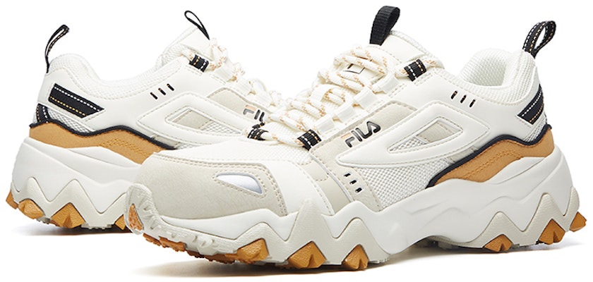 Women FILA Retro Running Sneaker White Yellow F12W041112FSY