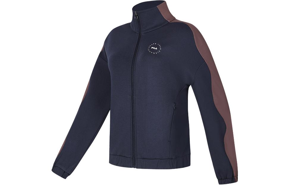 (Women) FILA Retro Sports Jacket with Logo in Deep Celestial Blue A11W411501F-NV