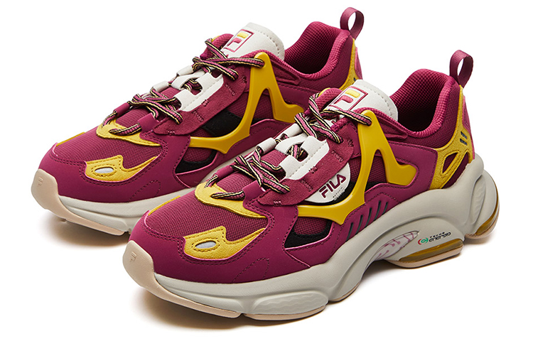 Lookbook (W) Zapatillas FILA RJV Bajas para Correr 'Rojo Amarillo' T12W111107FBJ