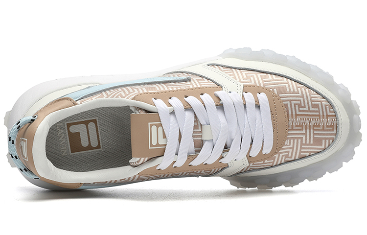 Lookbook (W) Zapatillas FILA para Correr Bajas 'Blanco Cuba Sand'. F12W144141FSC