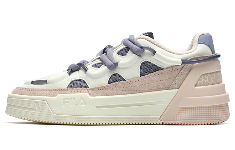 (Women) FILA Salto Shock Absorption Non-Slip Low Tops Retro Pink Blue F12W141225FVS