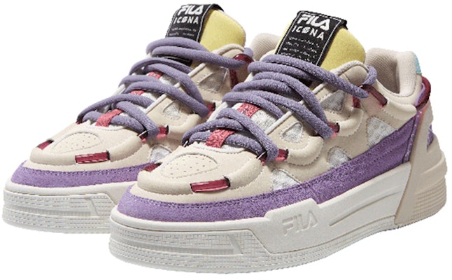 (W) FILA サルト ロー (白/紫) F12W141225FSV Order (W) FILA サルト ロー (白/紫) F12W141225FSV