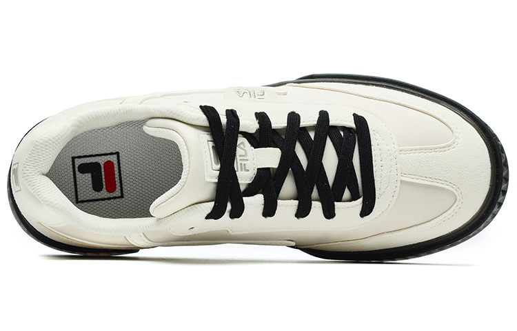 Lookbook FILA斐樂 Shadow 時尚休閒 低筒 復古板鞋 女款 奶白