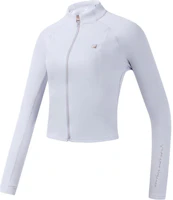 (Women) FILA Short Waist Sport Casual Long-Sleeve Jacket Light Lilac Purple A11W321504F-PR (Women) FILA Short Waist Sport Casual Long-Sleeve Jacket Light Lilac Purple A11W321504F-PR