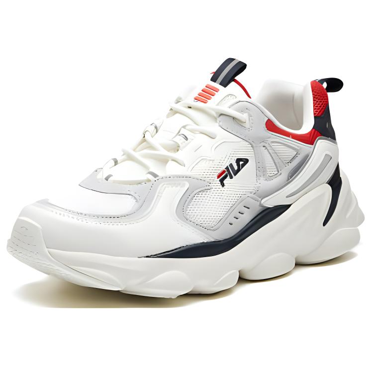 Order (Women) FILA Skipper Retro Low 'White Grey Red' F12W011113FMG
