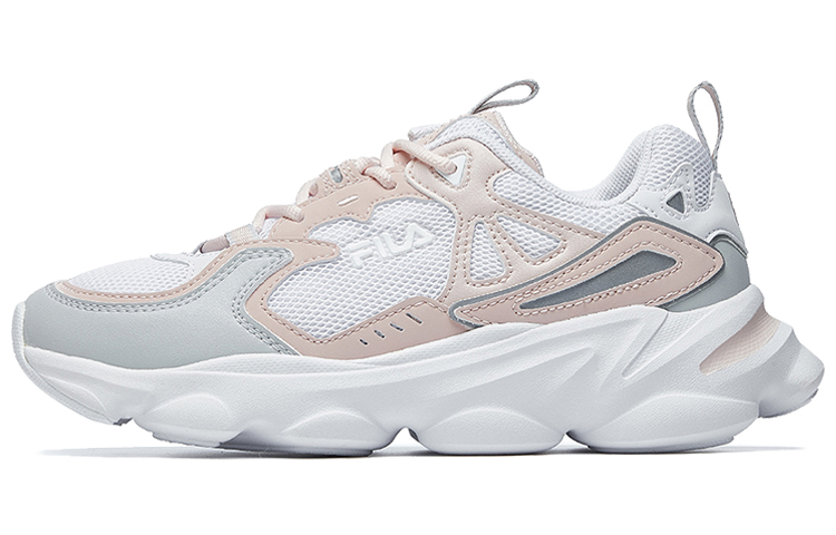 (Women) FILA Skipper RetroRunning Shoes Grey/Pink/White F12W021117FWP