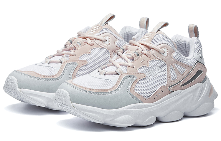 Order (W) FILA Skipper 复古跑鞋 灰/粉/白 F12W021117FWP