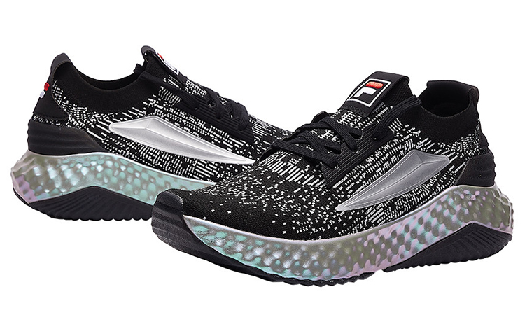 Lookbook (W) FILA Sky Runner Knit 'Negro Low-Top' F12W911119FBS