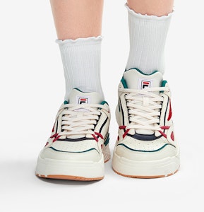 (W) 휠라 슬램 22 '화이트 레드 그린' F12W231217FAA Sizing (W) 휠라 슬램 22 '화이트 레드 그린' F12W231217FAA