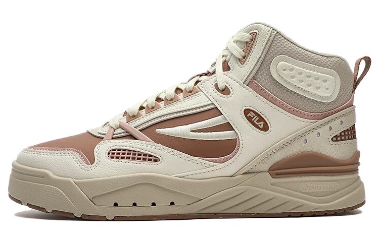 (Women) FILA Slam Mid Skate Shoes 'White Beige Brown' F12W341212FBT