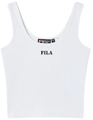 (Women) FILA Slim Fit Knit Tank Top in Classic White. F51W429103F-WT Buy (Women) FILA Slim Fit Knit Tank Top in Classic White. F51W429103F-WT